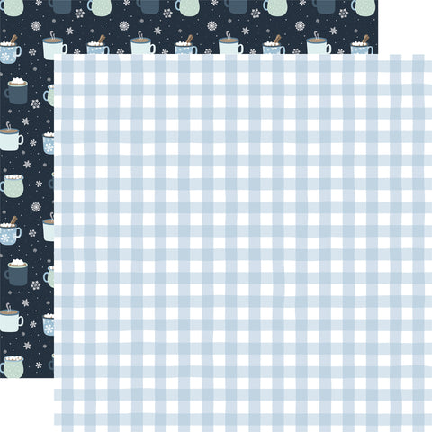 Echo Park - 12"x 12" Winter Gingham (Winter) Double-Sided Paper