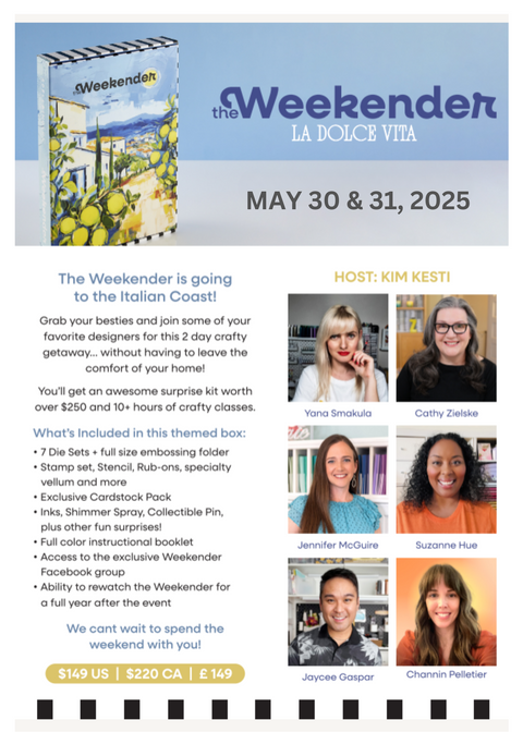 Spellbinders "The Weekender" Virtual Craft Retreat (Deadline for Pre-Orders is February 14, 2025)