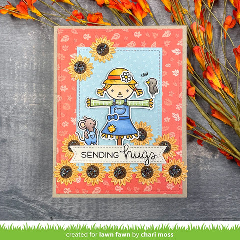 Lawn Fawn - Sunflower Border Die