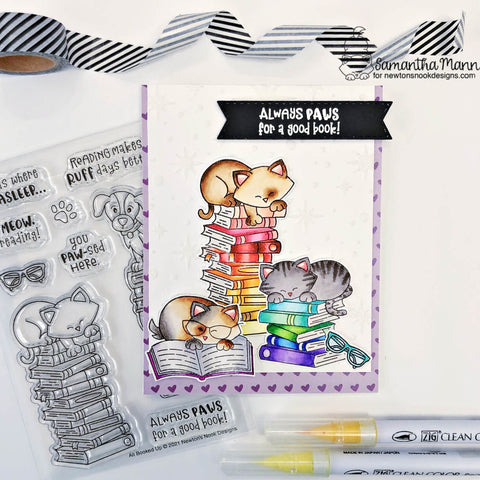 Newton's Nook - All Booked Up Stamp Set