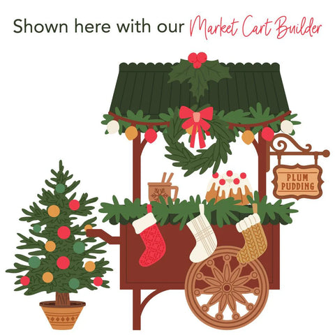 Honey Bee - Christmas Market Cart Add-On Dies