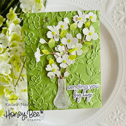 Honey Bee - 3D Dogwood Embossing Folder