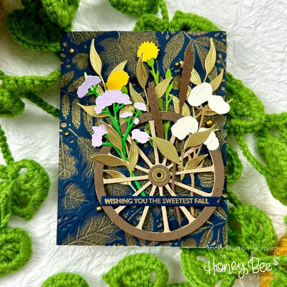 Honey Bee - Falling Leaves 3D Embossing Folder