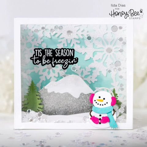 Honey Bee - Fancy Flakes Cover Plate Die