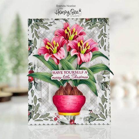 Honey Bee - Lovely Layers: Amaryllis Dies