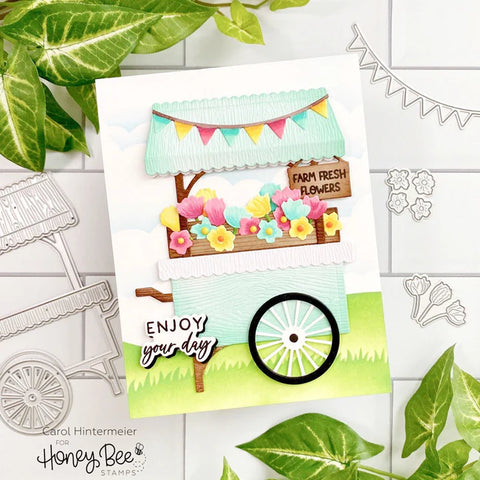 Honey Bee - Farm Fresh Market Cart Add-On Dies