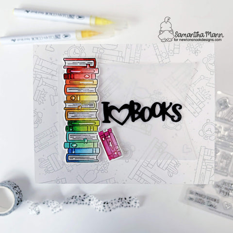 Newton's Nook - Never Enough Books Stamp Set