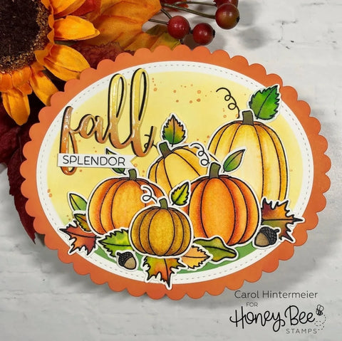 Honey Bee - 6"x 6" Pumpkin Patch Stamp & Coordinating Stencil Set