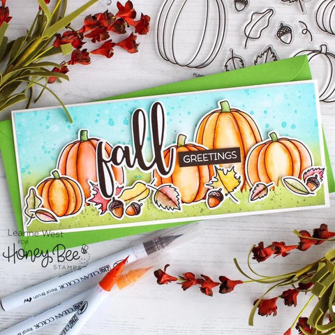 Honey Bee - 6"x 6" Pumpkin Patch Stamp & Coordinating Stencil Set