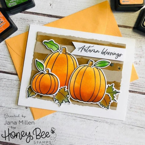 Honey Bee - 6"x 6" Pumpkin Patch Stamp & Coordinating Stencil Set