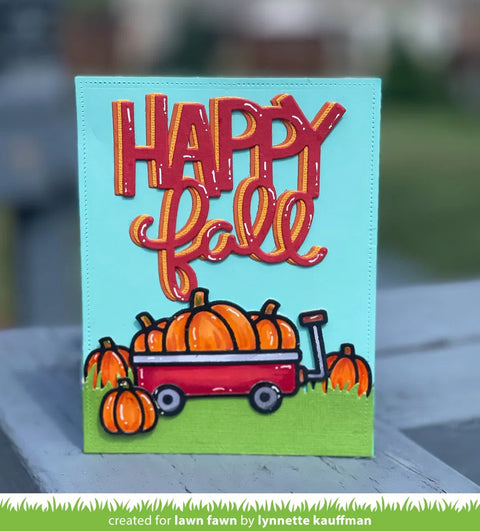 Lawn Fawn - Giant Happy Fall Die