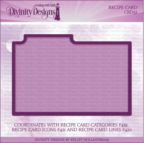 Divinity Designs - Recipe Card Die
