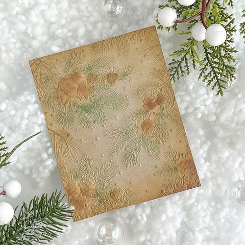 Honey Bee - Snowy Pines 3D Embossing Folder