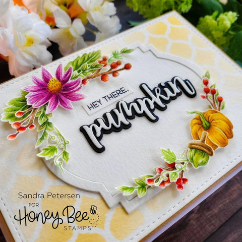 Honey Bee - Stacking Art Deco Label Dies