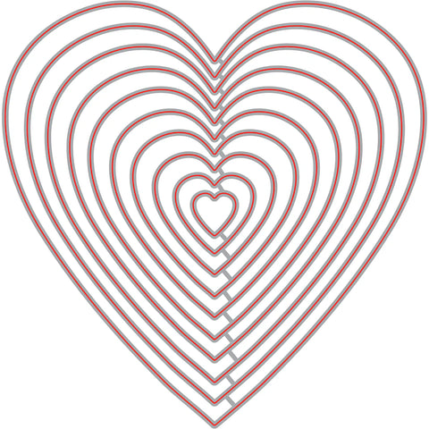 Honey Bee - Stacking Hearts Dies